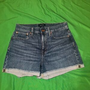 J. Crew Blue Jean High Rise Shorts size 27